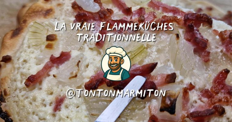 Recette traditionnelle de Flammeküches alsacienne